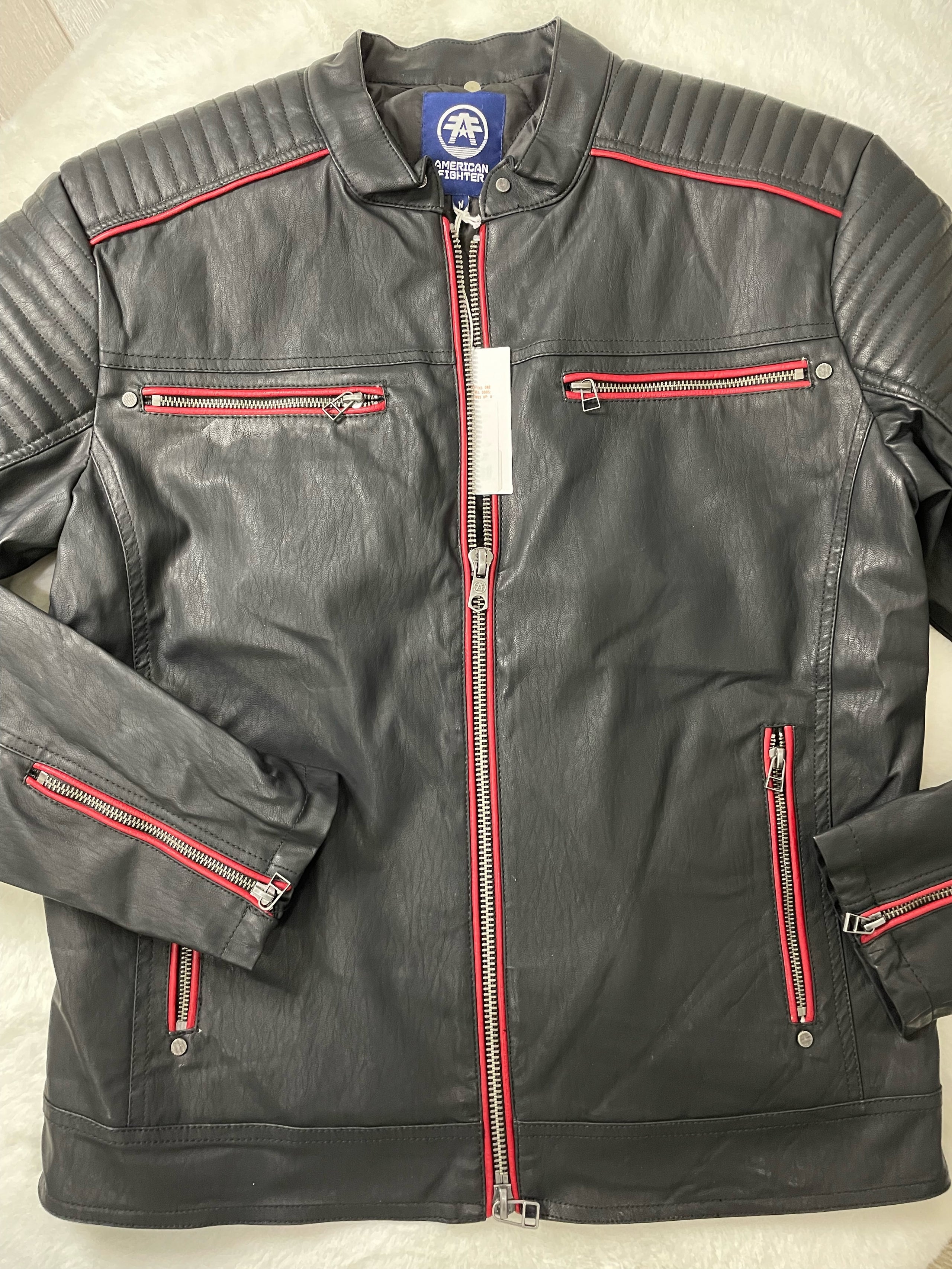 American fighter leather jacket on sale